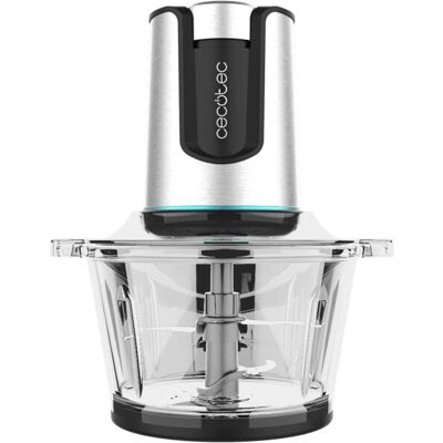 Cecotec ChopBeat 2000 Delhi Glass - Noir, Argent, Transparent - Hachoir à aliments - Publicité Cecotec ChopBeat 2000 Delhi Glass - Noir, Argent, Transparent - Hachoir à aliments - Publicité