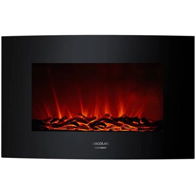 Cecotec 05367 Chimenea eléctrica de pared - 35" llamas curvas - 2000 W - Negro Cecotec 05367 Chimenea eléctrica de pared - 35" llamas curvas - 2000 W - Negro