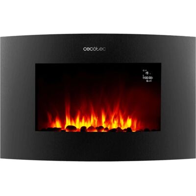 Cecotec 05815 Chimenea eléctrica de pared - 35", WiFi, Curva Cecotec 05815 Chimenea eléctrica de pared - 35", WiFi, Curva