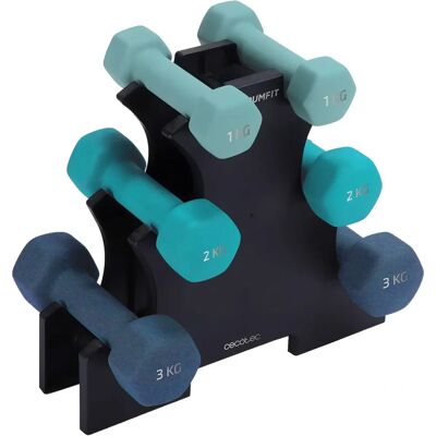 Cecotec Sechseckige Hantelset - 1/2/3kg Fitnessgewichte Cecotec Sechseckige Hantelset - 1/2/3kg Fitnessgewichte