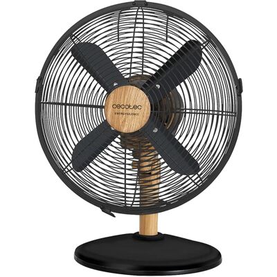 Cecotec Ventilador de Sobremesa EnergySilence 600 WoodDesk, 40 W, 3 velocidades, Oscilación, Altura Cecotec Ventilador de Sobremesa EnergySilence 600 WoodDesk, 40 W, 3 velocidades, Oscilación, Altura
