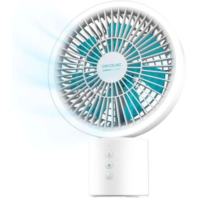Cecotec EnergySilence 8000 Hordozható asztali ventilátor - Oszcilláló, 8 hüvelykes, LED gyűrű Cecotec EnergySilence 8000 Hordozható asztali ventilátor - Oszcilláló, 8 hüvelykes, LED gyűrű