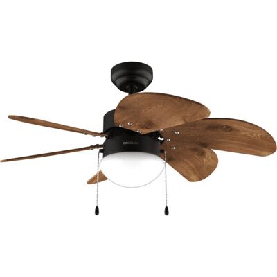 Cecotec EnergySilence Aero 365 - Negro y Madera - Ventilador de Techo con Luz Cecotec EnergySilence Aero 365 - Negro y Madera - Ventilador de Techo con Luz