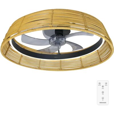 Ventilador de Techo Cecotec EnergySilence Lampaero 600 Diseño Natural - Ventilador con Luz Ventilador de Techo Cecotec EnergySilence Lampaero 600 Diseño Natural - Ventilador con Luz