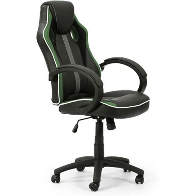 VS VENTA-STOCK Sedia da Ufficio - Regolabile, Reclinabile, Nero e Verde VS VENTA-STOCK Sedia da Ufficio - Regolabile, Reclinabile, Nero e Verde