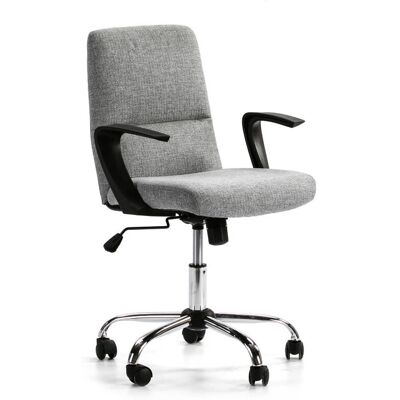 VS VENTA-STOCK Silla de Oficina - Ajustable, Reclinable, Tela Gris VS VENTA-STOCK Silla de Oficina - Ajustable, Reclinable, Tela Gris