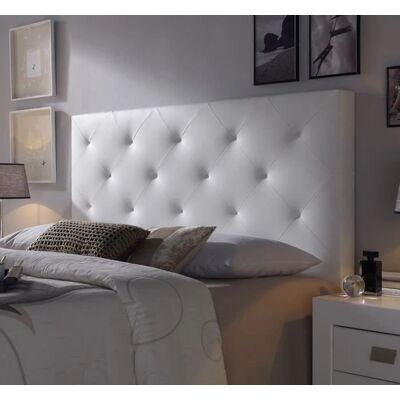 MARCKONFORT - Kopfteil Rombo 140x60 cm Weiß - Kopfteil MARCKONFORT - Kopfteil Rombo 140x60 cm Weiß - Kopfteil