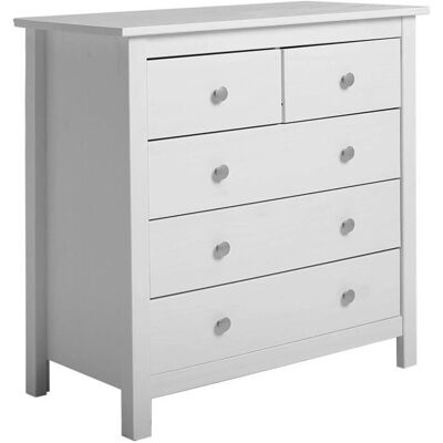 VS VENTA-STOCK Berna Weiße 5-Drawer Kommode - Chest of drawers VS VENTA-STOCK Berna Weiße 5-Drawer Kommode - Chest of drawers