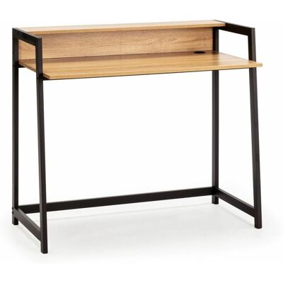 Vs Venta-stock Bureau Naia - 105cm, Noir/Bois Clair - Bureau - Publicité Vs Venta-stock Bureau Naia - 105cm, Noir/Bois Clair - Bureau - Publicité
