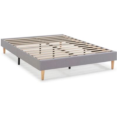 Base tapissière Aura Vente-stock - 140x190cm - Gris Clair - Publicité Base tapissière Aura Vente-stock - 140x190cm - Gris Clair - Publicité