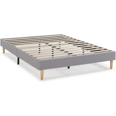 Vs Venta-stock Base tapizada Aura - Gris Claro - 140x200 cm - Comodidad de Sueño Vs Venta-stock Base tapizada Aura - Gris Claro - 140x200 cm - Comodidad de Sueño