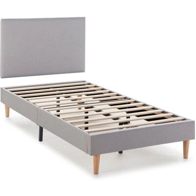 Conjunto de Cama VS VENTA-STOCK - Cabecero y Base Acolchada - Gris Conjunto de Cama VS VENTA-STOCK - Cabecero y Base Acolchada - Gris