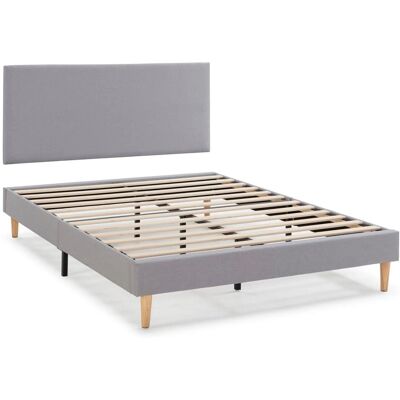 Conjunto de cama Aura - cabecero y base, 150x190 cm, gris Conjunto de cama Aura - cabecero y base, 150x190 cm, gris