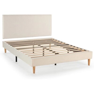 VS VENTA-STOCK Base de cama con cabecero - 150x190cm Beige VS VENTA-STOCK Base de cama con cabecero - 150x190cm Beige