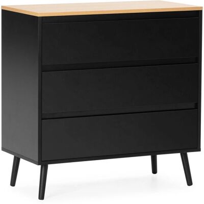Cómoda Desi de 3 cajones - Mueble de dormitorio Cómoda Desi de 3 cajones - Mueble de dormitorio