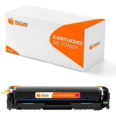 PCCOM - CF403X/CF543X Magenta - Magenta - Compatibilidad HP CF403/CF543 - Tóner compatible PCCOM - CF403X/CF543X Magenta - Magenta - Compatibilidad HP CF403/CF543 - Tóner compatible