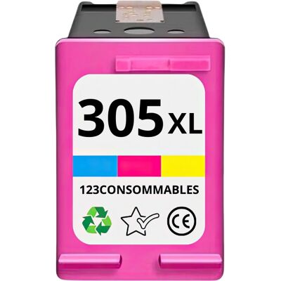 Cartouche couleur HP 305XL - Pack de 3 - Encre remanufacturée de haute qualité - Publicité Cartouche couleur HP 305XL - Pack de 3 - Encre remanufacturée de haute qualité - Publicité