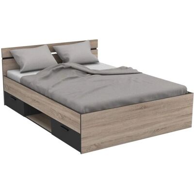 Cama Alaska BEFARA - Moderna, Cajones, Montaje Fácil - Cama Cama Alaska BEFARA - Moderna, Cajones, Montaje Fácil - Cama