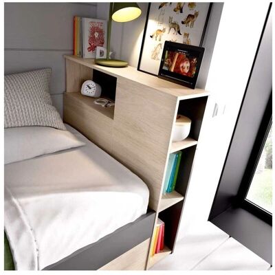Cama Befara con Cajones y Estantes - Elegante y Ahorradora de Espacio Cama Befara con Cajones y Estantes - Elegante y Ahorradora de Espacio