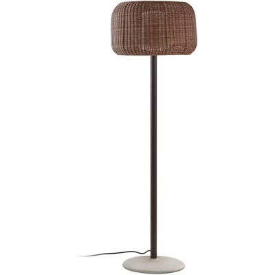 Bover - 165cm non dimmable - Cadre graphite - abat-jour marron - Lampadaire - Publicité Bover - 165cm non dimmable - Cadre graphite - abat-jour marron - Lampadaire - Publicité