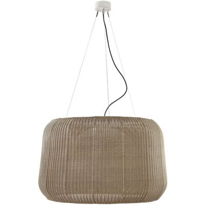 Bover - Fo - Aluminium blanc - Abat-jour beige - Pendant lamp - Publicité Bover - Fo - Aluminium blanc - Abat-jour beige - Pendant lamp - Publicité