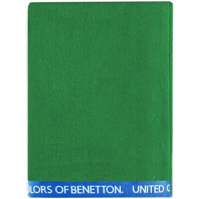 Benetton - Toalha de Praia de Veludo de Algodão - Verde - 90x160cm - Alta Qualidade Benetton - Toalha de Praia de Veludo de Algodão - Verde - 90x160cm - Alta Qualidade