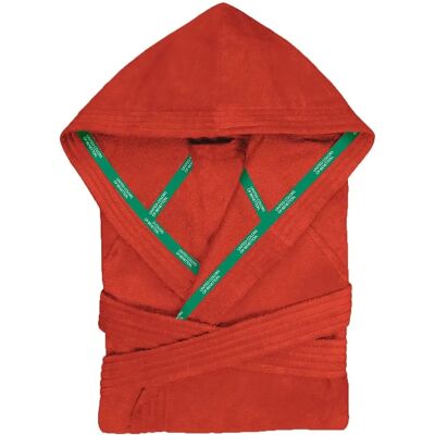 Bañador con Capucha de Algodón Rojo - Albornoz Bañador con Capucha de Algodón Rojo - Albornoz