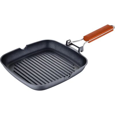 Benetton Sartén Asador de Aluminio - 24x24cm, Marrón - Sartén Benetton Sartén Asador de Aluminio - 24x24cm, Marrón - Sartén