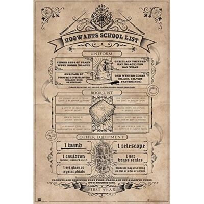 Close Up Harry Potter Poster Hogwarts School - Huisregels 91,5x61cm Close Up Harry Potter Poster Hogwarts School - Huisregels 91,5x61cm