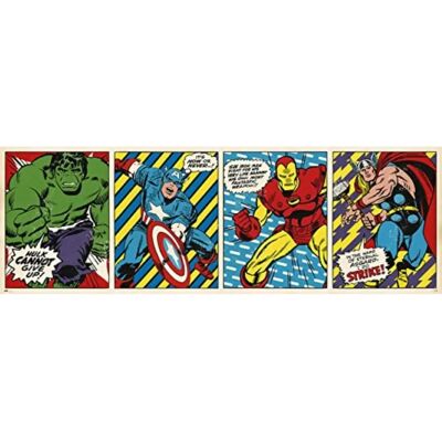 Affiche de porte Marvel Comics Hulk Thor 158x53cm Affiche de porte Marvel Comics Hulk Thor 158x53cm