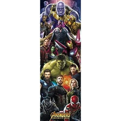 Affiche Erik Marvel Avengers Infinity War - 158x53cm Affiche Erik Marvel Avengers Infinity War - 158x53cm