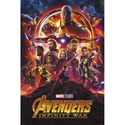 Affiche Avengers Infinity War - 91,5x61cm - Art officiel - Publicité Affiche Avengers Infinity War - 91,5x61cm - Art officiel - Publicité