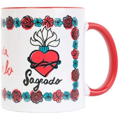Frida Kahlo Keramisk Kaffemugg - Livfullt Design Frida Kahlo Keramisk Kaffemugg - Livfullt Design