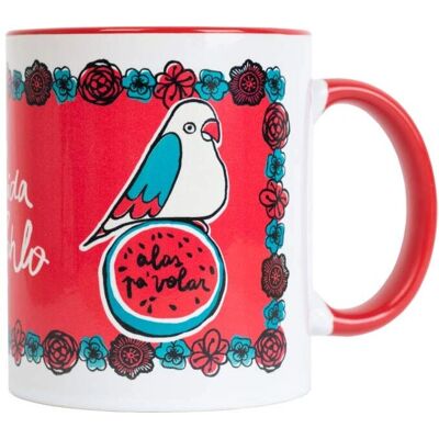 Grupo Erik - Frida Kahlo Alas Pa Volar - 350 ml - Vit keramik - Mug Grupo Erik - Frida Kahlo Alas Pa Volar - 350 ml - Vit keramik - Mug