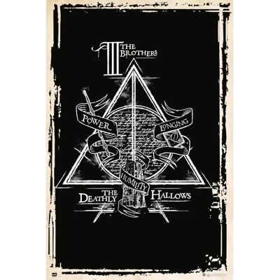 Póster símbolo de las Reliquias de la Muerte - Decoración Póster símbolo de las Reliquias de la Muerte - Decoración