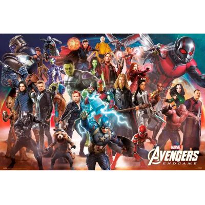 Póster Marvel Vengadores Endgame - 61x91.5 cm - Oficial Póster Marvel Vengadores Endgame - 61x91.5 cm - Oficial