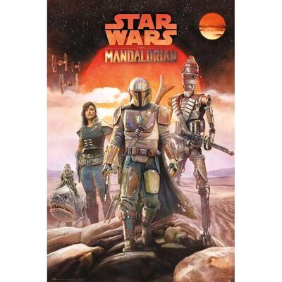 Star Wars Mandalorian Poster - 91,5x61cm - Wanddecoratie Star Wars Mandalorian Poster - 91,5x61cm - Wanddecoratie