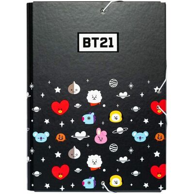Dossier BT21 - Fermeture à bande élastique - Couverture rigide - Matériaux de haute qualité Dossier BT21 - Fermeture à bande élastique - Couverture rigide - Matériaux de haute qualité