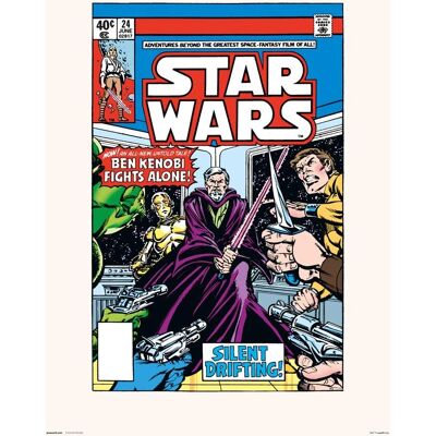 Star Wars 24 Silent Drifting Kunstdruk - Wanddecoratie Star Wars 24 Silent Drifting Kunstdruk - Wanddecoratie
