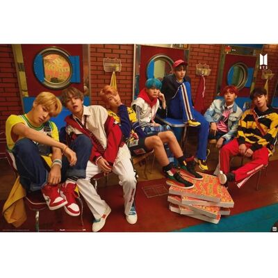 Grupo Erik BTS Pizza Poster - K-pop BTS decor 91,5x61cm Grupo Erik BTS Pizza Poster - K-pop BTS decor 91,5x61cm
