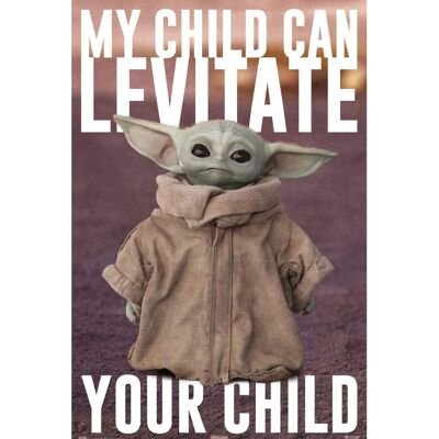 Star Wars Mandalorian Poster Yoda Baby Yoda - 91,5x61cm Star Wars Mandalorian Poster Yoda Baby Yoda - 91,5x61cm