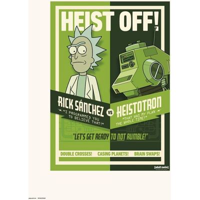 Erik - Rick & Morty Season 4 Heist Off - 30x40 cm - Poster Erik - Rick & Morty Season 4 Heist Off - 30x40 cm - Poster