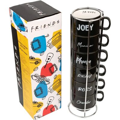 Friends - Set om 6 - Keramikmuggar - Flerfärgad - One size Friends - Set om 6 - Keramikmuggar - Flerfärgad - One size