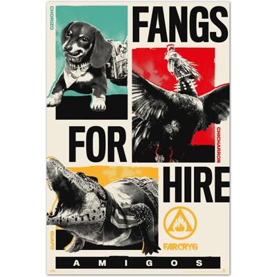 Far Cry 6 Poster Fangs for Hire - Poster Far Cry 6 Poster Fangs for Hire - Poster
