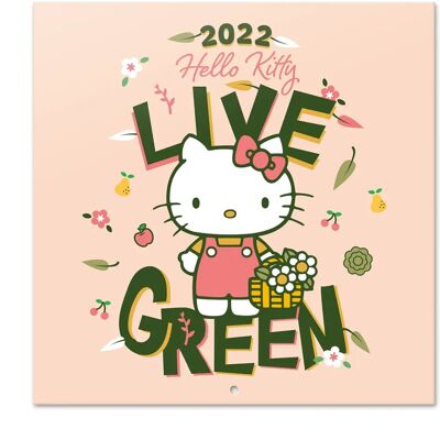 HELLO KITTY 2022 Kalender - 30x30cm - Väggkalender HELLO KITTY 2022 Kalender - 30x30cm - Väggkalender