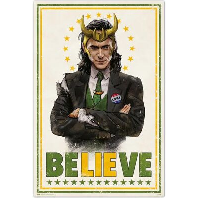 Marvel Loki Poster - 91,5x61 cm - Officiële wanddecoratie Marvel Loki Poster - 91,5x61 cm - Officiële wanddecoratie