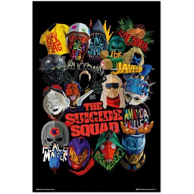 DC Comics Poster - Suicide Squad Icons 91,5x61cm DC Comics Poster - Suicide Squad Icons 91,5x61cm