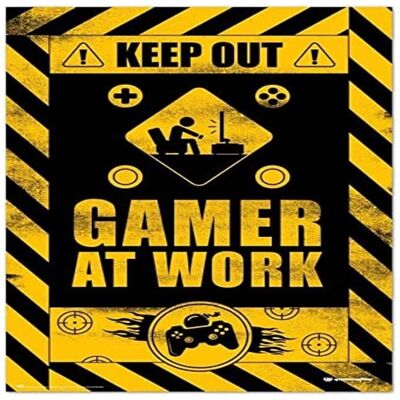 Póster Gameration Gamer At Work - 61x91,5 Cm Póster Gameration Gamer At Work - 61x91,5 Cm