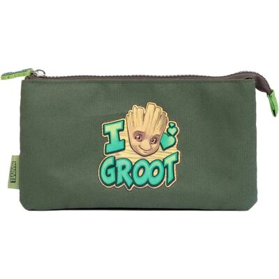 Marvel Guardians of the Galaxy I Am Groot Green/Brown Zipper Pencil Case Marvel Guardians of the Galaxy I Am Groot Green/Brown Zipper Pencil Case
