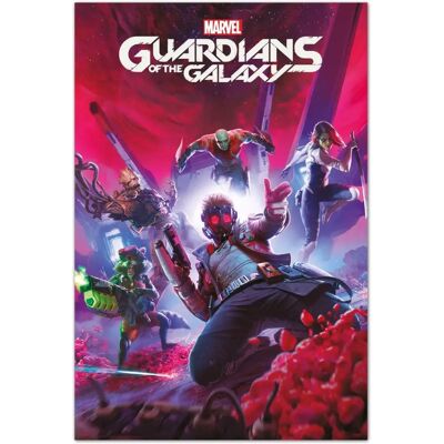 Póster Guardianes de la Galaxia - Portada de videojuego - Póster - 91,5x61 cm Póster Guardianes de la Galaxia - Portada de videojuego - Póster - 91,5x61 cm